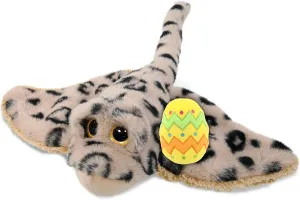 DolliBu Super Soft Golden Stingray with Yellow Easter Egg Plush and Name Personalization - Stuffed Animals for Easter Basket, Easter Egg Stuffed Animal Spring Toys for Girls, Boy, Baby - 15 Inches