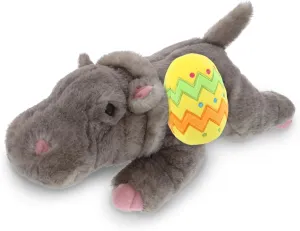 DolliBu Wild Collection Hippo with Yellow Easter Egg Plush - Perfect Hippopotamus Stuffed Animals for Easter Basket, Cute Easter Egg Stuffed Animal Spring Toys for Girls, Boys, and Babies - 11 Inches