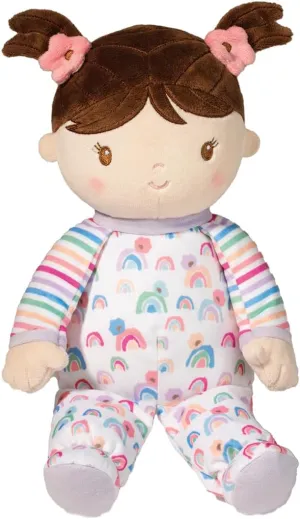 Douglas Baby Isabelle Rainbow Stripe Soft Doll Plush Stuffed