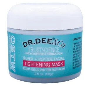 Dr. Dee & Co. | Tightening Mask, 2 fl oz – Firming Clay Face & Eye Mask with Micronized Silver – Hydrates, Brightens & Smooths for the appearance of Revitalized Skin