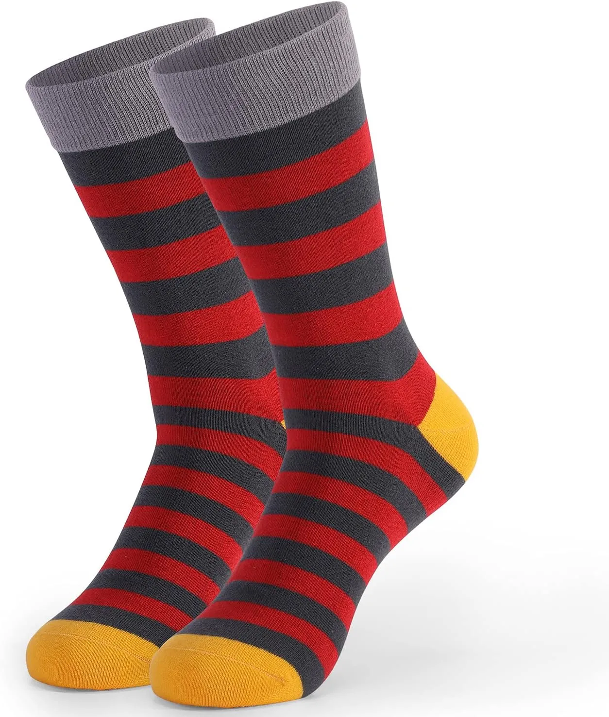 DRASEX Men's Dress Socks Funky Colorful Pattern Cotton Novelty Casual Crew Socks