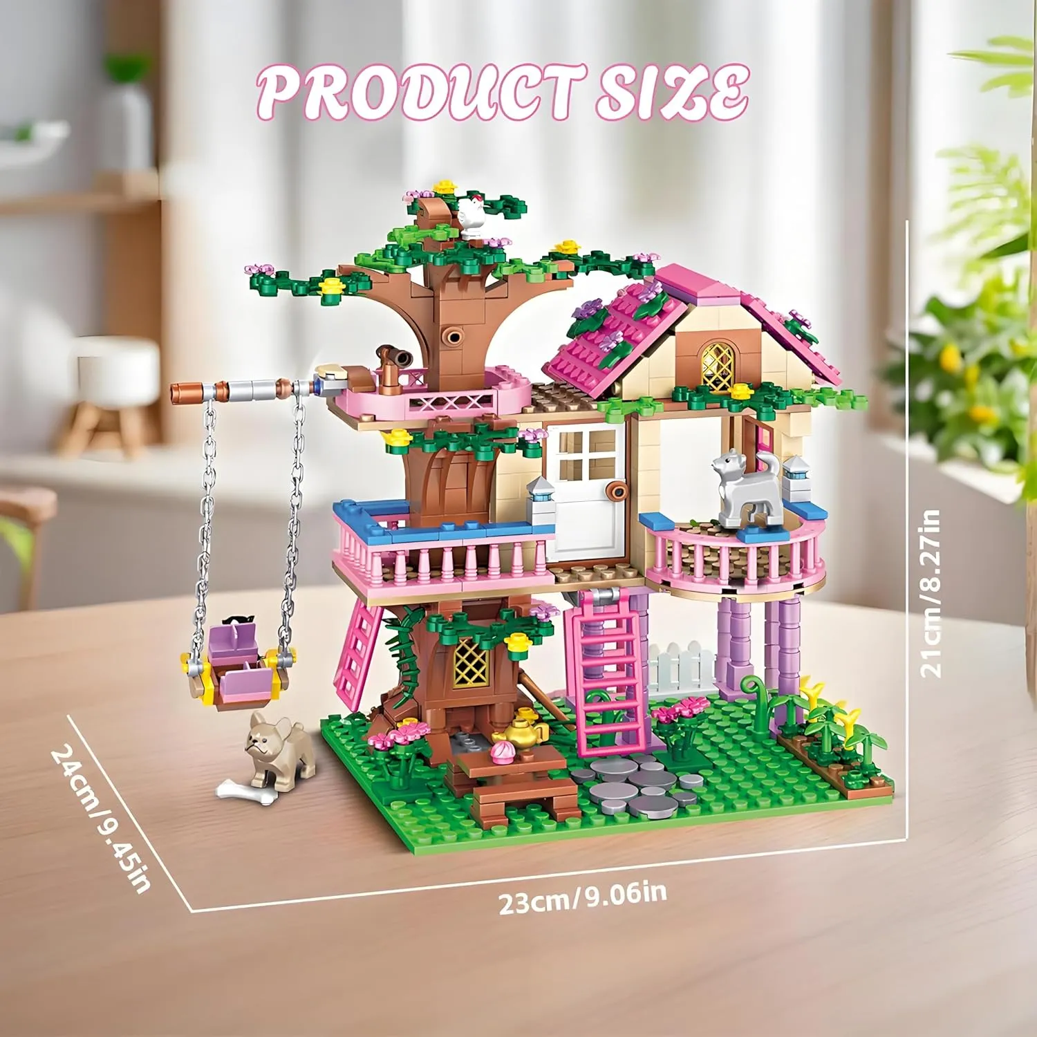 Dream Tree House Friends Building Set Friends Construction Educational Toy 504 Pieces Gifts for Girls Teens Kids Adults Ages 6 