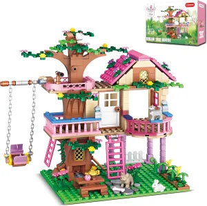 Dream Tree House Friends Building Set Friends Construction Educational Toy 504 Pieces Gifts for Girls Teens Kids Adults Ages 6 
