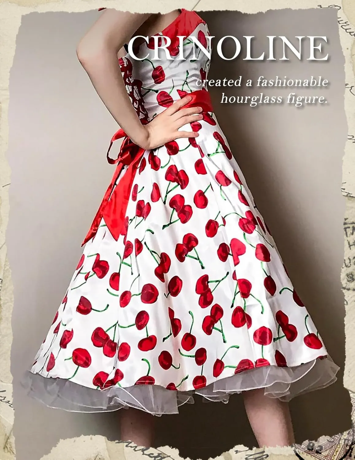 DRESSTELLS 50s Petticoat Skirts Women Vintage Tutu Underkirt Retro Crinoline