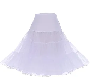 DRESSTELLS 50s Petticoat Skirts Women Vintage Tutu Underkirt Retro Crinoline