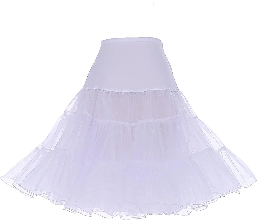 DRESSTELLS 50s Petticoat Skirts Women Vintage Tutu Underkirt Retro Crinoline