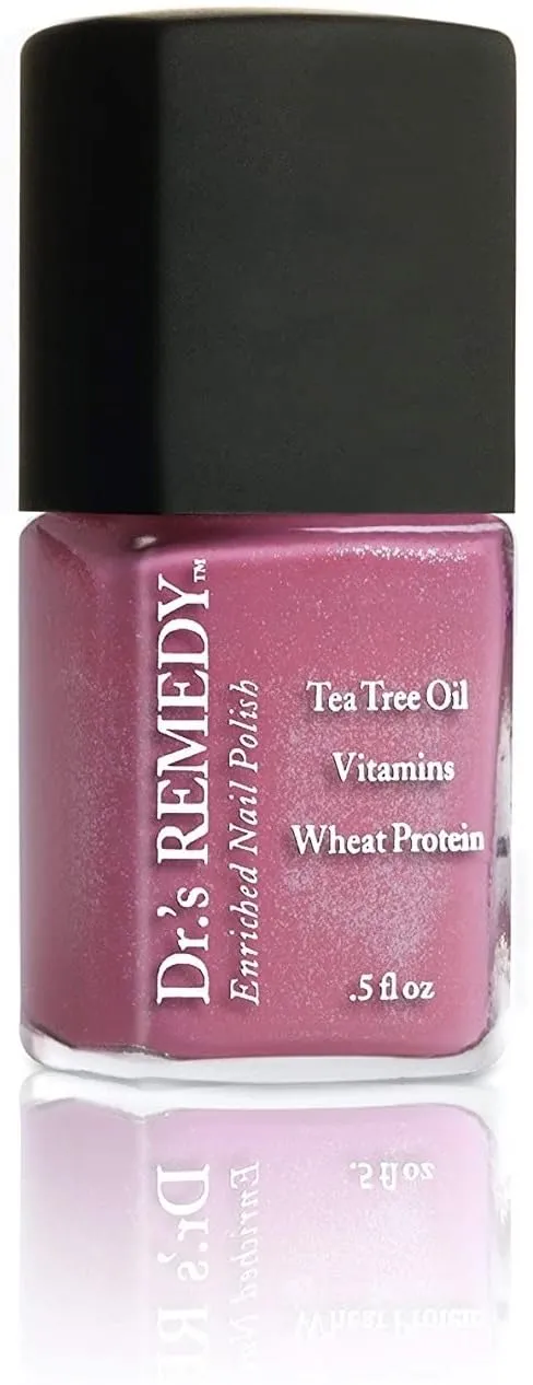 Dr’s Remedy Enriched Nail Polish: Non Toxic, All Natural, and Organic - Doctor Formulated: Strengthens, Restores, Heals, and Protects '24-Free' - PLAYFUL Pink