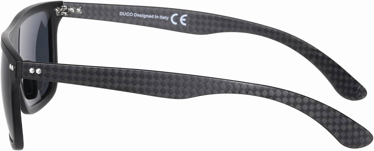 DUCO Polarized Sunglasses for Men Sun glasses All Carbon Fiber Frame 100% UV Protection for Driving Running Fishing DC8325