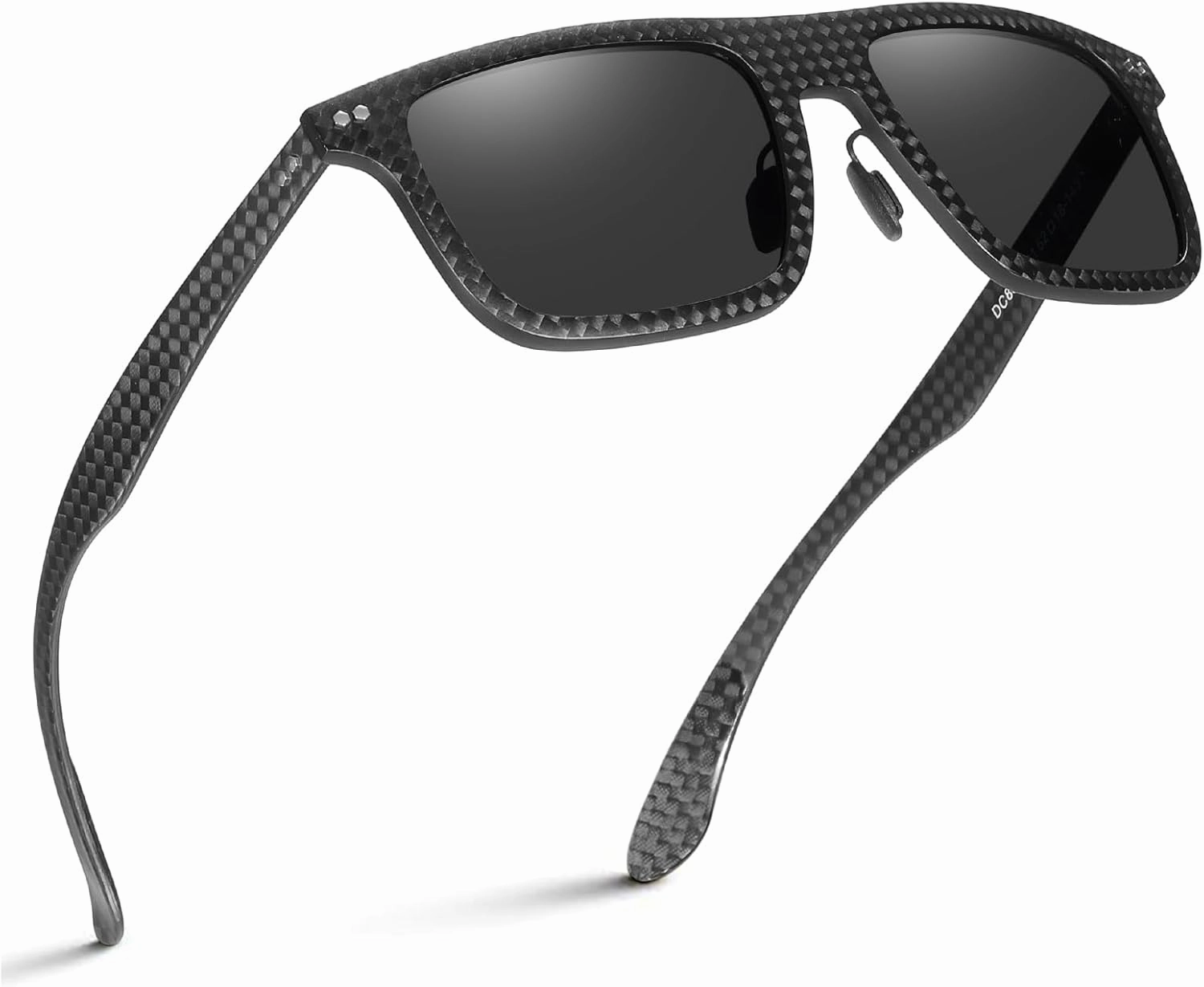 DUCO Polarized Sunglasses for Men Sun glasses All Carbon Fiber Frame 100% UV Protection for Driving Running Fishing DC8325