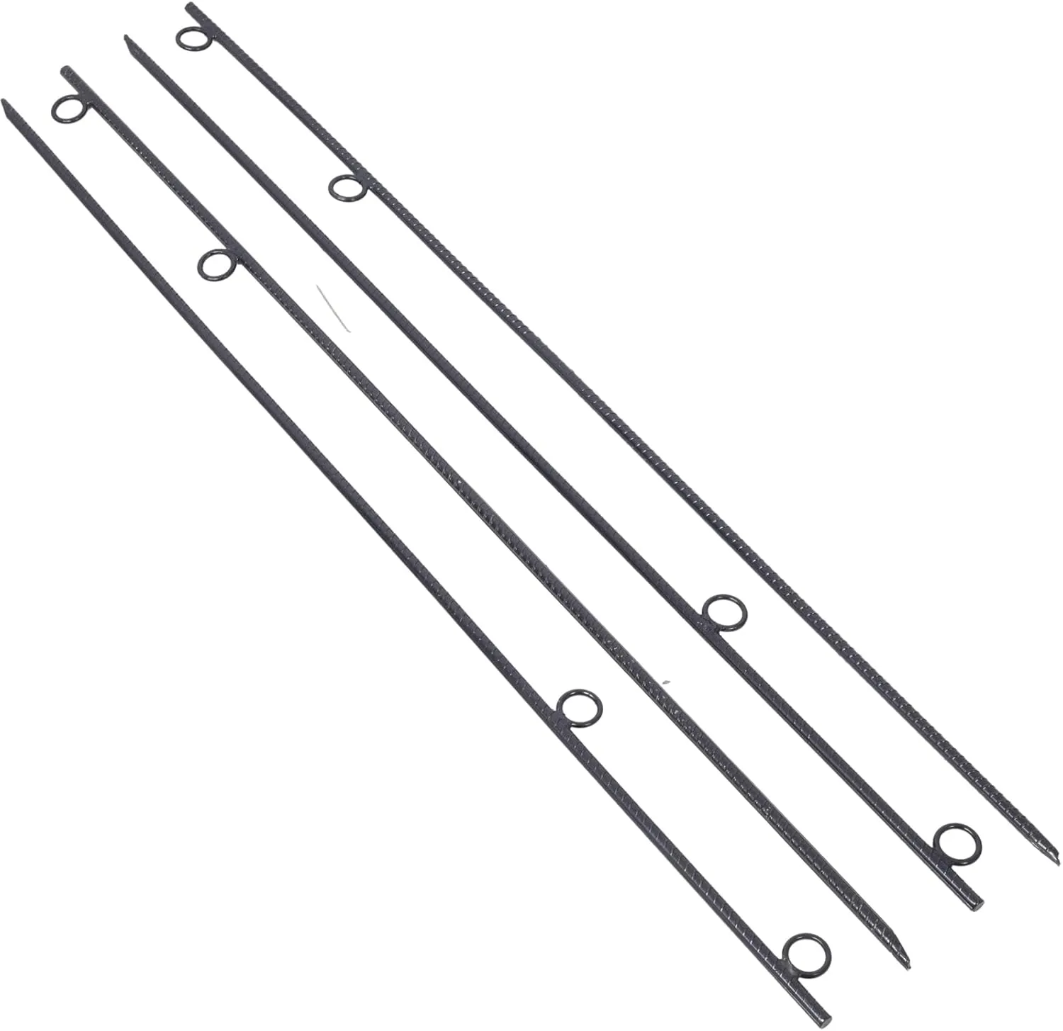 Durable Steel Rebar Stakes for Secure Outdoor Anchoring, Heavy Duty 4-Pack for Tents and Canopies, 55.5 Inch Length
