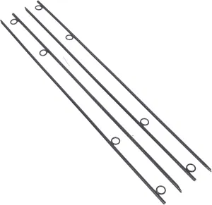 Durable Steel Rebar Stakes for Secure Outdoor Anchoring, Heavy Duty 4-Pack for Tents and Canopies, 55.5 Inch Length