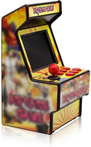 EASEGMER Mini Arcade Game Machines for Kids with 156 Classic Portable Handheld Video Games 16 Bit 2.8 Inches Screen Travel Gaming Electronic Toys Novelty Gift for Boys and Adults - Yellow
