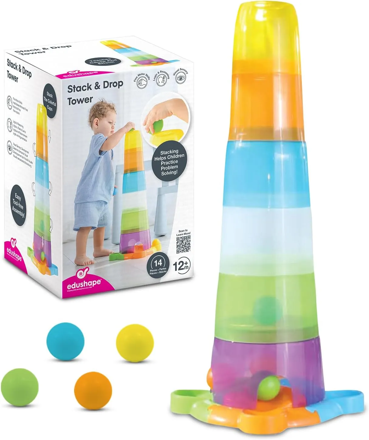 Edushape Stack & Drop Tower, Multi