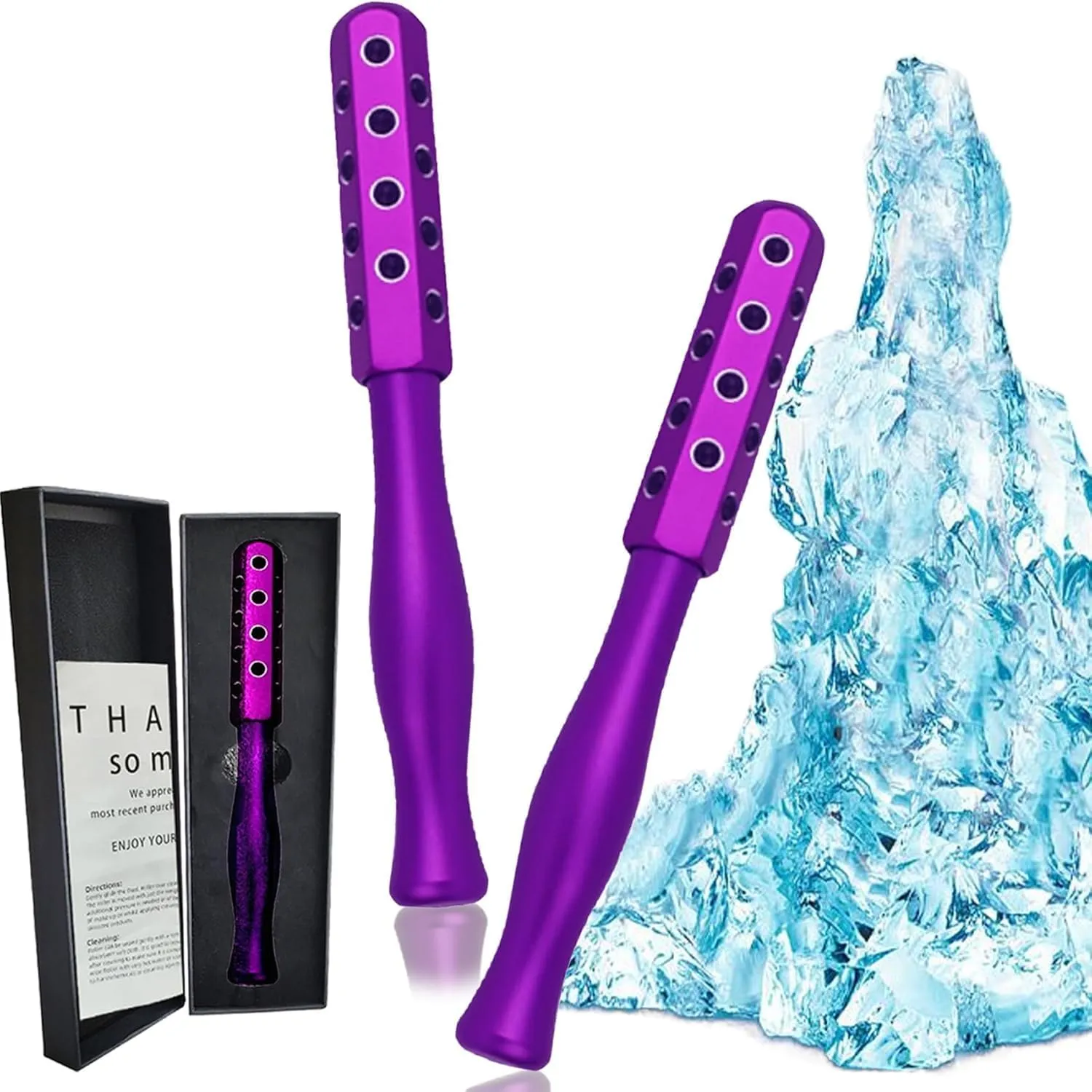 Elarique Glow Sculpting, Beauty Roller, Uplift Facial Massaging Beauty Tool, Cooling & Sculpting, Portable, Germanium Stones Face Tool, for Up Lifting and Skin Care (Gold)