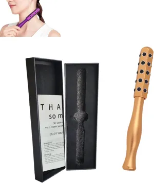 Elarique Glow Sculpting, Beauty Roller, Uplift Facial Massaging Beauty Tool, Cooling & Sculpting, Portable, Germanium Stones Face Tool, for Up Lifting and Skin Care (Gold)