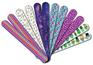 Emery Board Colorful (24-Pack) - For Manicure Pedicure - Keep Your Fingernails and Toenails in Tip-top Shape - Great Stocking Stuffers