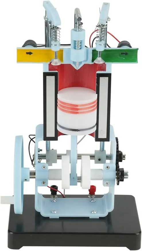 Engine Model, Motor Model for Teaching, 4 Stroke Engine Demonstration, Physics Mechanics Experiment Instrument,