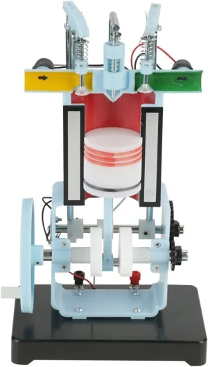Engine Model, Motor Model for Teaching, 4 Stroke Engine Demonstration, Physics Mechanics Experiment Instrument,