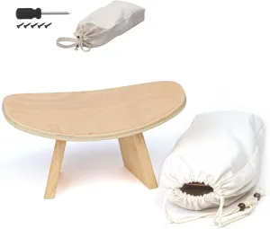 Ergonomic Wooden Meditation Bench - Kneeling Chair for Yoga, Prayer, and Seiza Practice, Portable Comfortable Meditation Stool for Deeper Meditation Mindfulness Posture Support