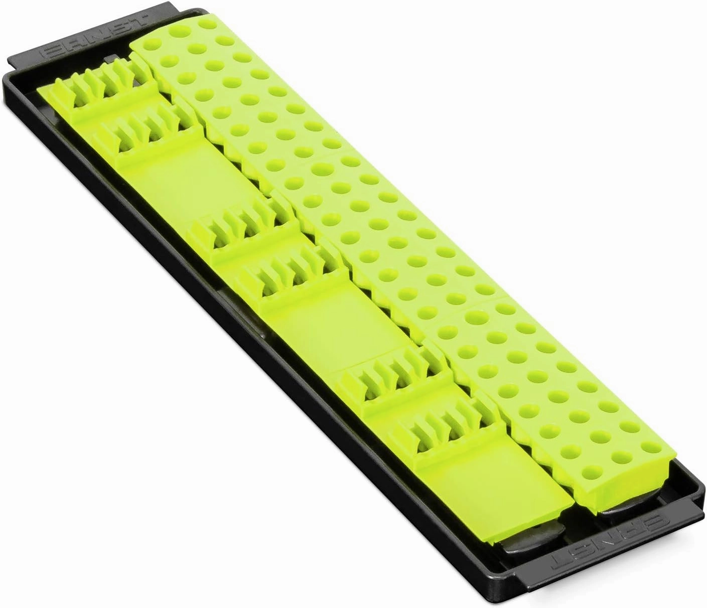 Ernst Manufacturing Bit Boss High-Density Bit Organizer for Vertical or Horizontal Storage, 90 Tool, High-Visibility with Push Button Release (Model 5720HV)