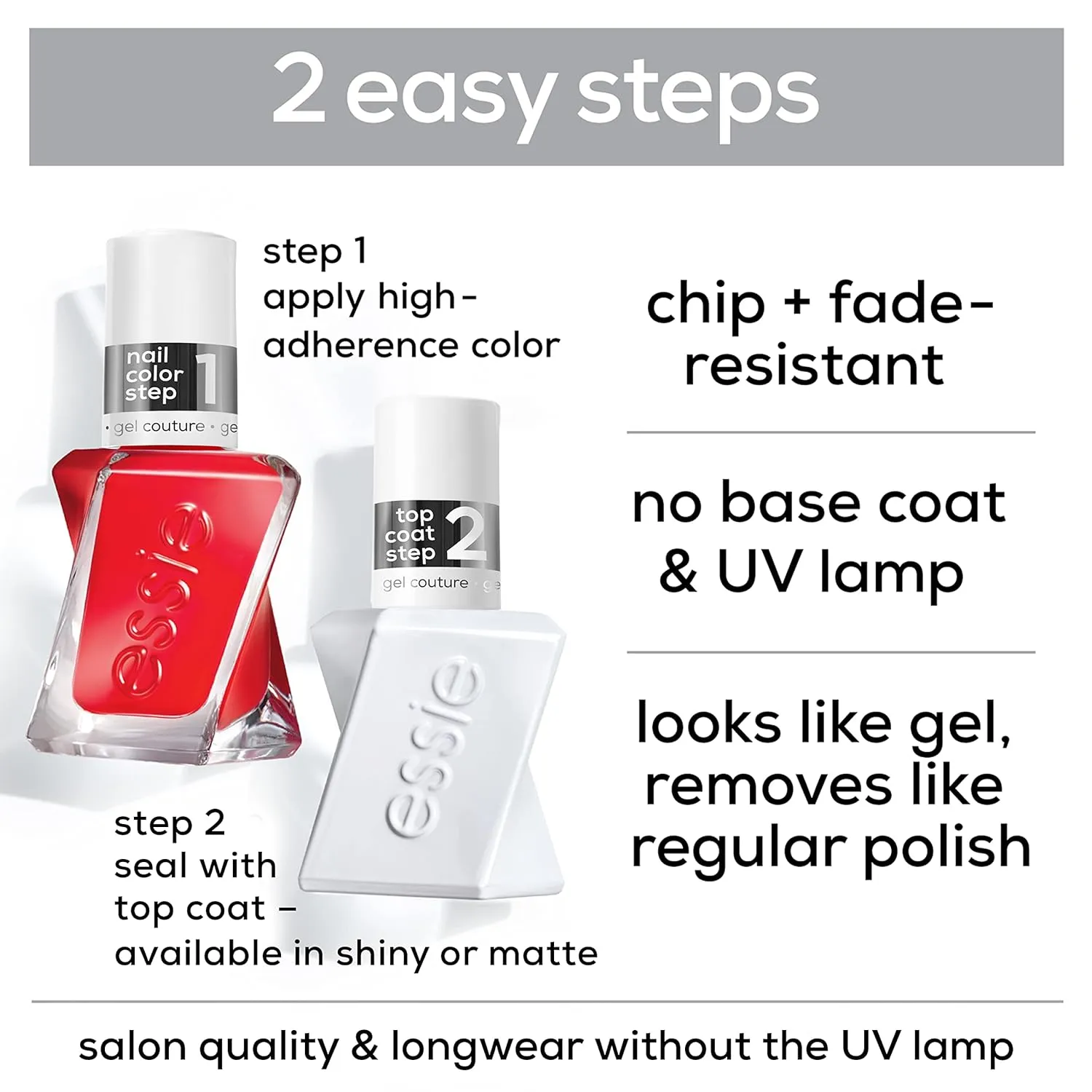 essie Gel Couture Long-Lasting Nail Polish, 8-Free Vegan, Sheer Nude Pink, Fairy Tailor, 0.46 fl oz (Pack of 2)