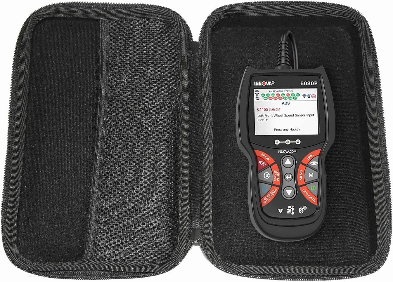 EVA Hard Case for INNOVA 6030P/5610 OBD2 Scanner ABS Code Reader-Check Engine Light-Diagnostic Scan Tool Live Data (Case Only)