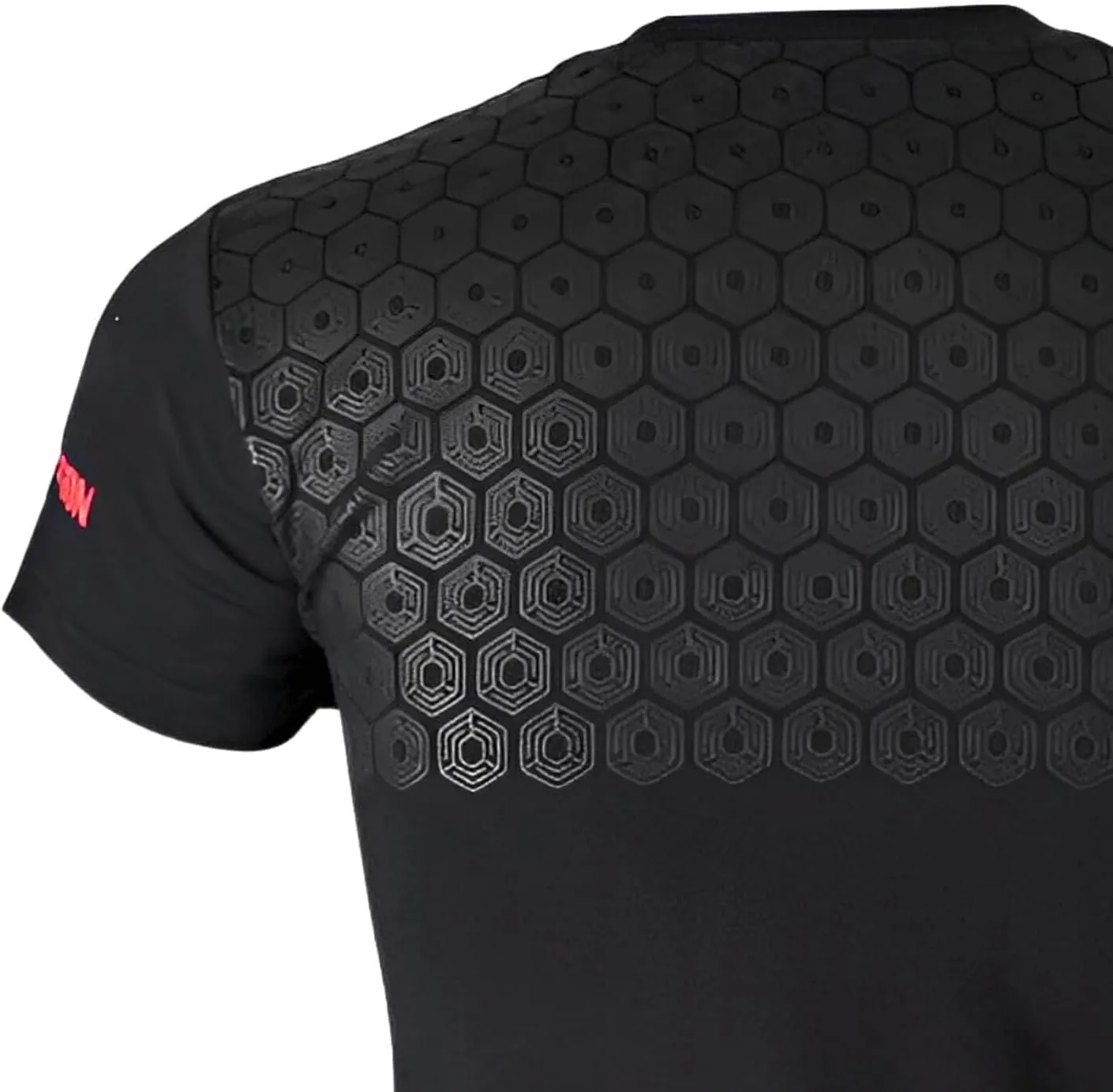 Evil Twin Men’s Bar Grip Gym Shirt – Silicone Anti-Slip Panels, Weightlifting & Strength Training