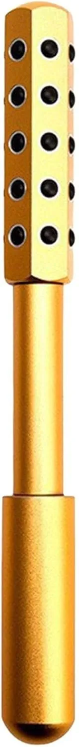 Face Roller for Facial Massage & Skincare – Nurse Beauty Roller for Puffiness, Glowing Skin, & Relaxation – Reusable Skin Care Tool for Face & Neck (Gold)