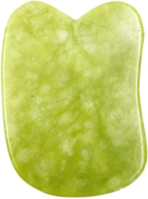 Facial Massager Roller Guasha Board Plate Green Natural Jade Stone Eye Thin Relax Slimming Face Massage Tools Best for Wrinkles-F