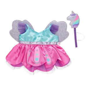 Fairy Dress with Wings and Unicorn Wand