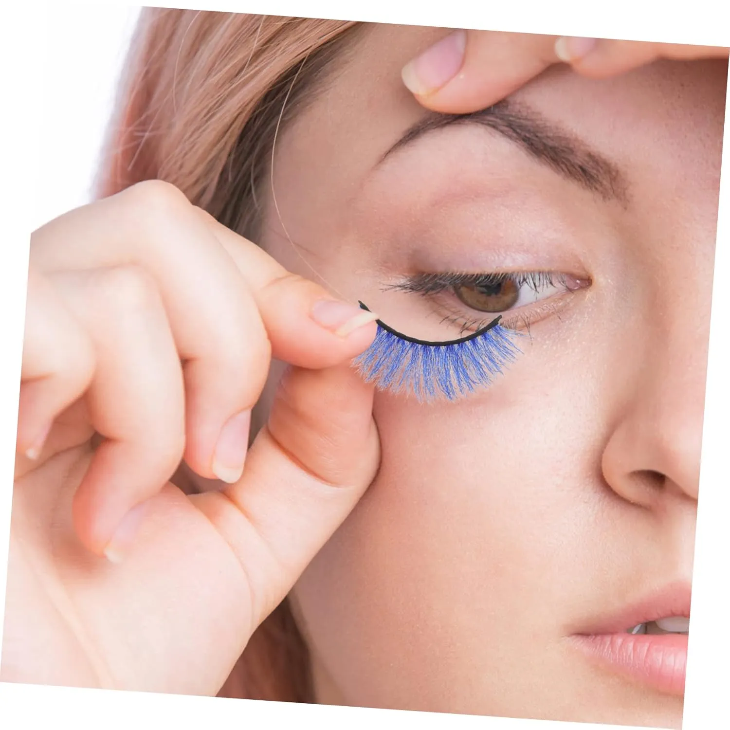Fake Eyelash 10 Pairs Colored Natural False Lashes Cat Eyes Lashes Fake Lashes Colorful Eyelashes 3d False Eyelash