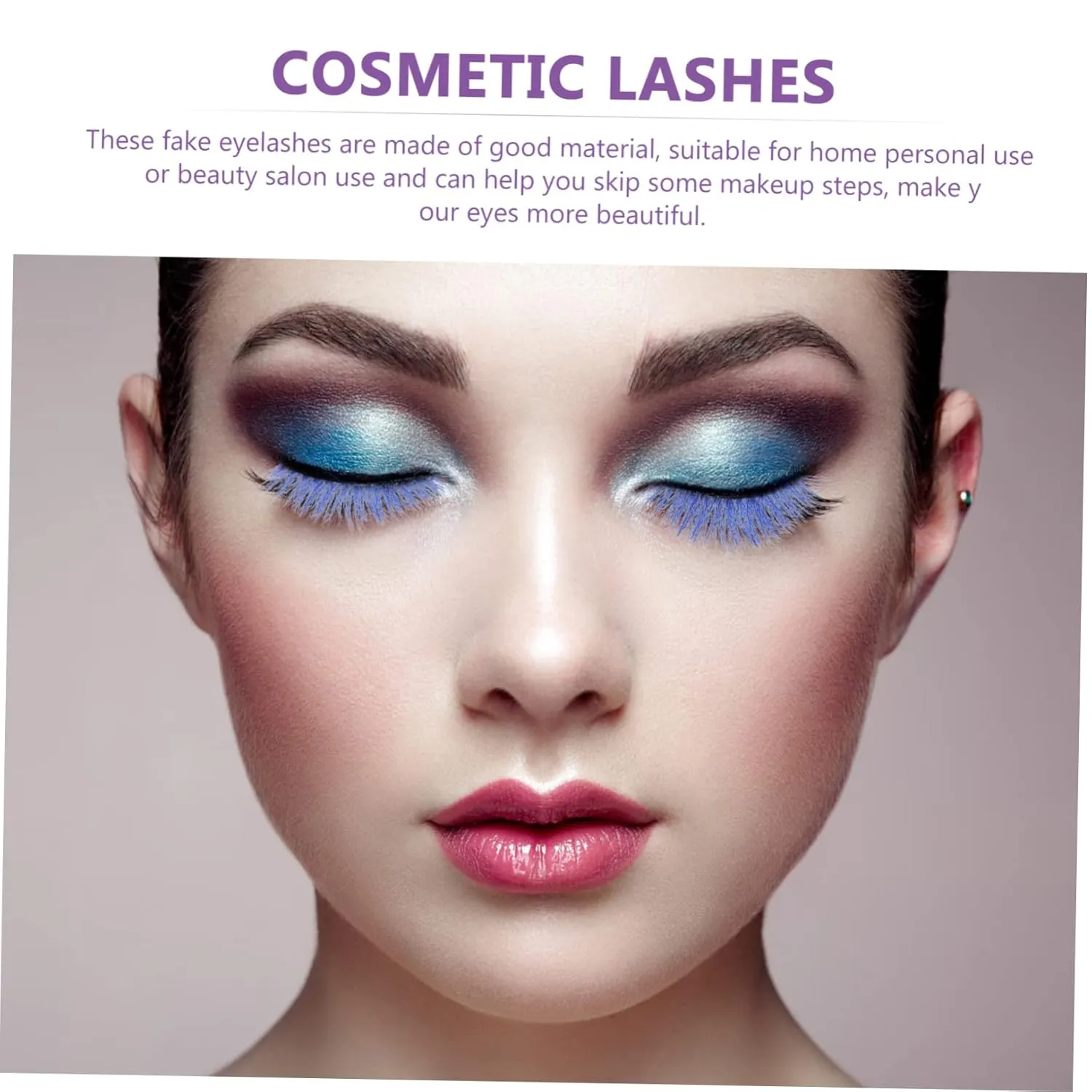 Fake Eyelash 10 Pairs Colored Natural False Lashes Cat Eyes Lashes Fake Lashes Colorful Eyelashes 3d False Eyelash