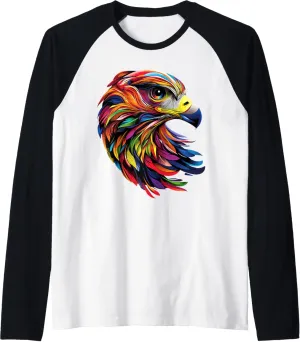Falcon Kestrel Falcons Hunting Peregrine Birds Falconry Raglan Baseball Tee