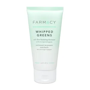 Farmacy Foaming Face Wash for Oily Skin - Whipped Greens Oil-Free Gentle Facial Cleanser   Exfoliator - Infused with Green Clay to Remove Impurities, Control Oil   Maintain Skin Hydration (150ml)