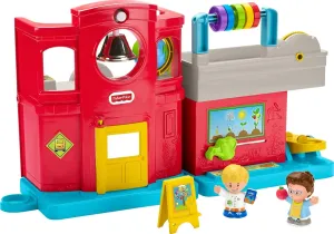 Fisher-Price Little People Toddler Toy Friendly School Musical Playset with Figures for Pretend Play Kids Ages 1  Years​