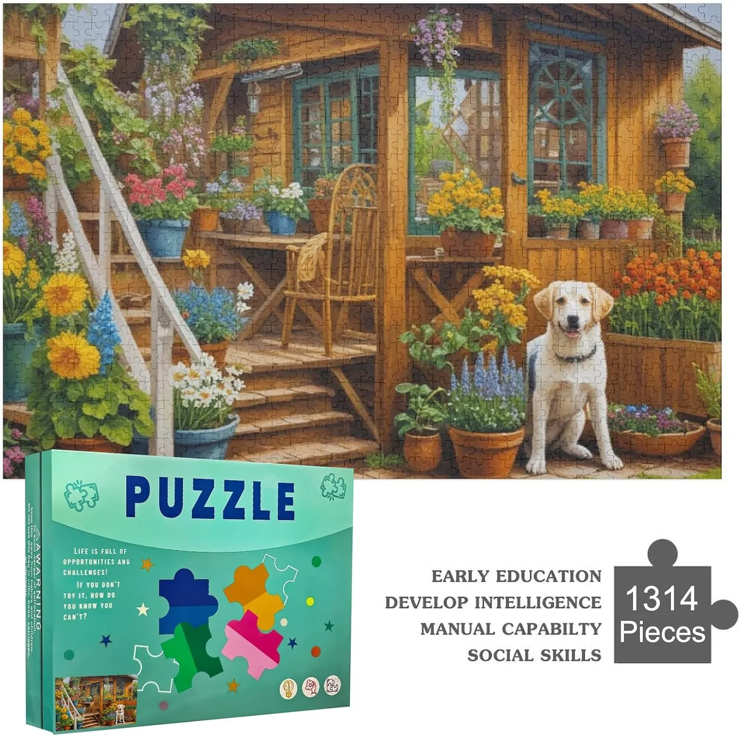 Fishing Bass Rainbow Trout 1314 Wooden Adult Jigsaw Puzzle Items Challenging and Exciting Jigsaw Puzzle Family Friendly Multi Colored Family Fun Game Gift for Women Men 29.5x19.7 Inch