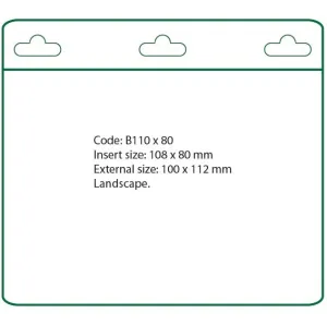 Flexible Landscape Card Holder CH-B-110x80MM (50 Pack)