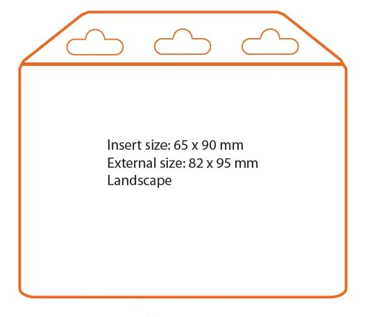 Flexible Landscape Cardholder CH-B-FH1101 (50 Pack)