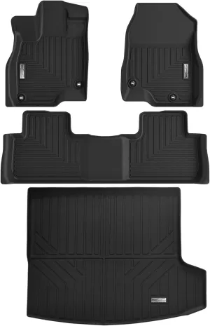 Floor Mats & Cargo Liner for Acura RDX 2025 2024 2023 2022 2021 2020 2019,1st 2nd Row with Trunk Mat,TPE All Weather Protection Slush Floor Liner Black