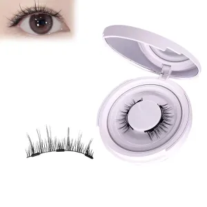 FlyLash Magnetic Lashes, FlyLash Eyelashes, Magnetic Eyelashes with Applicator, Reusable Double Sided Magnetic Eyelashes Natural Look (Natural)