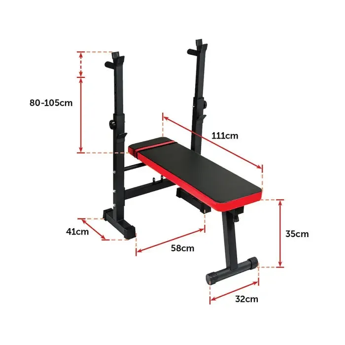 Folding Flat Weight Lifting Bench Exercise Machine