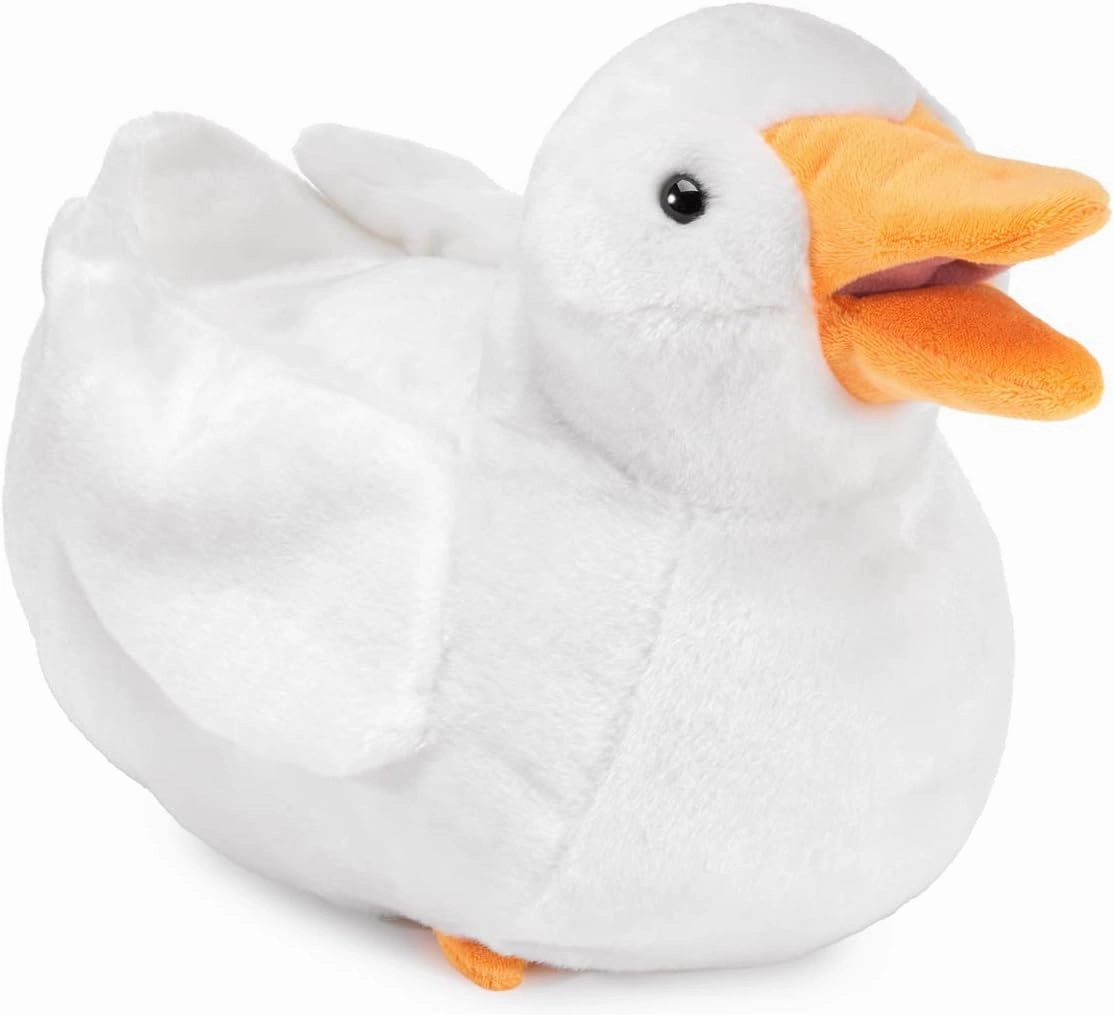 Folkmanis Duck Hand Puppet, White, Yellow