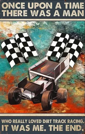 for Adults Andildren A Man Who Really Loved Dirt Track Racing Racing Car Racer Gift Dirt Track Drag Racing 1314 Piece Jigsaw Puzzle Thick Sturdy Party Games Props Game Artwork 29.5x19.7 Inch
