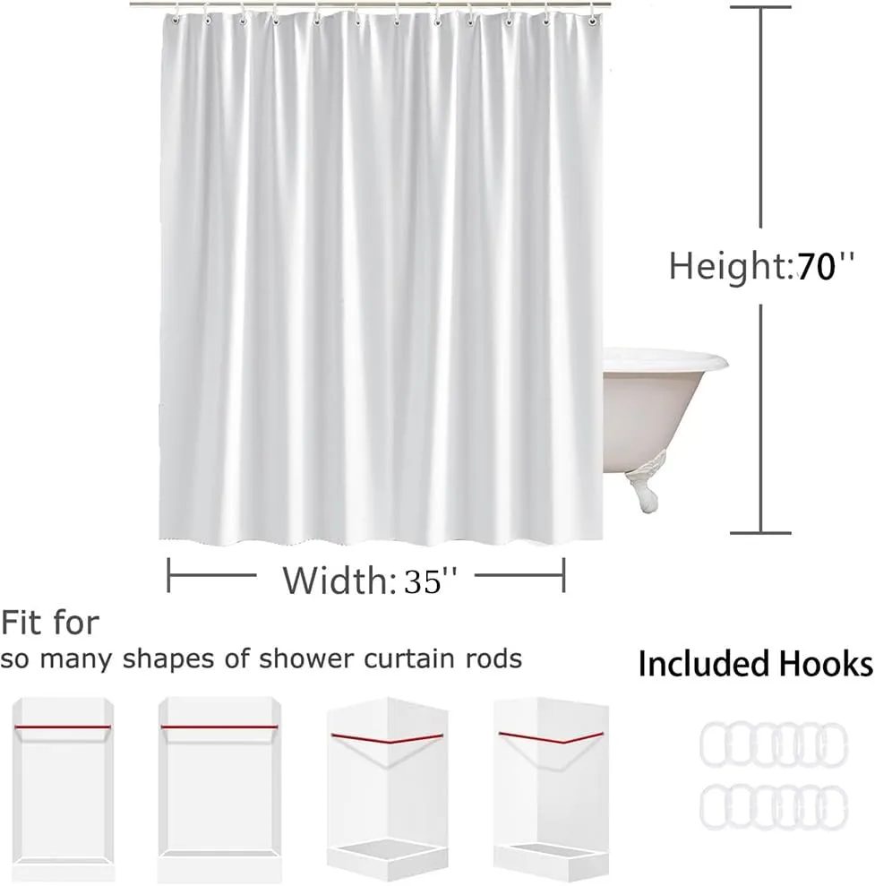 Forest Bear Shower Curtain Rustic Cabin Wildlife Hunting Animal Farmhouse Country Jungle Adventure Mountain Stream Fairy Tale World Bathroom Curtain Set Polyester Fabric Hooks 35 X 70 Inch