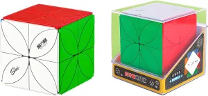Four-Leaf Clover 2x2 Speed Cube Plus, Stickerless Twisty 2x2 Cube Puzzle Toys, Brain Teasers