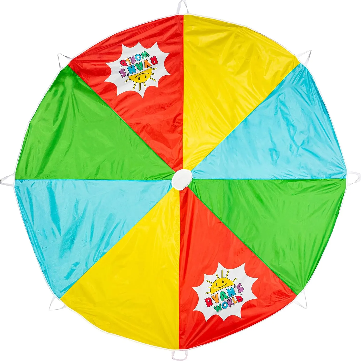 Franklin Sports Ryan's World 10ft Popcorn Parachute, White