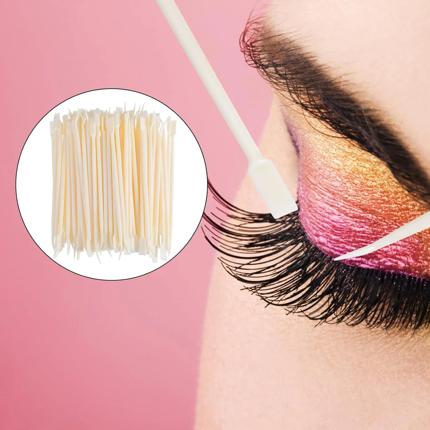 FRCOLOR 3sets Eyelash Extension Lift Tools 5-in-1 Tool Kit Grafting Needle Brush 100pcs*3