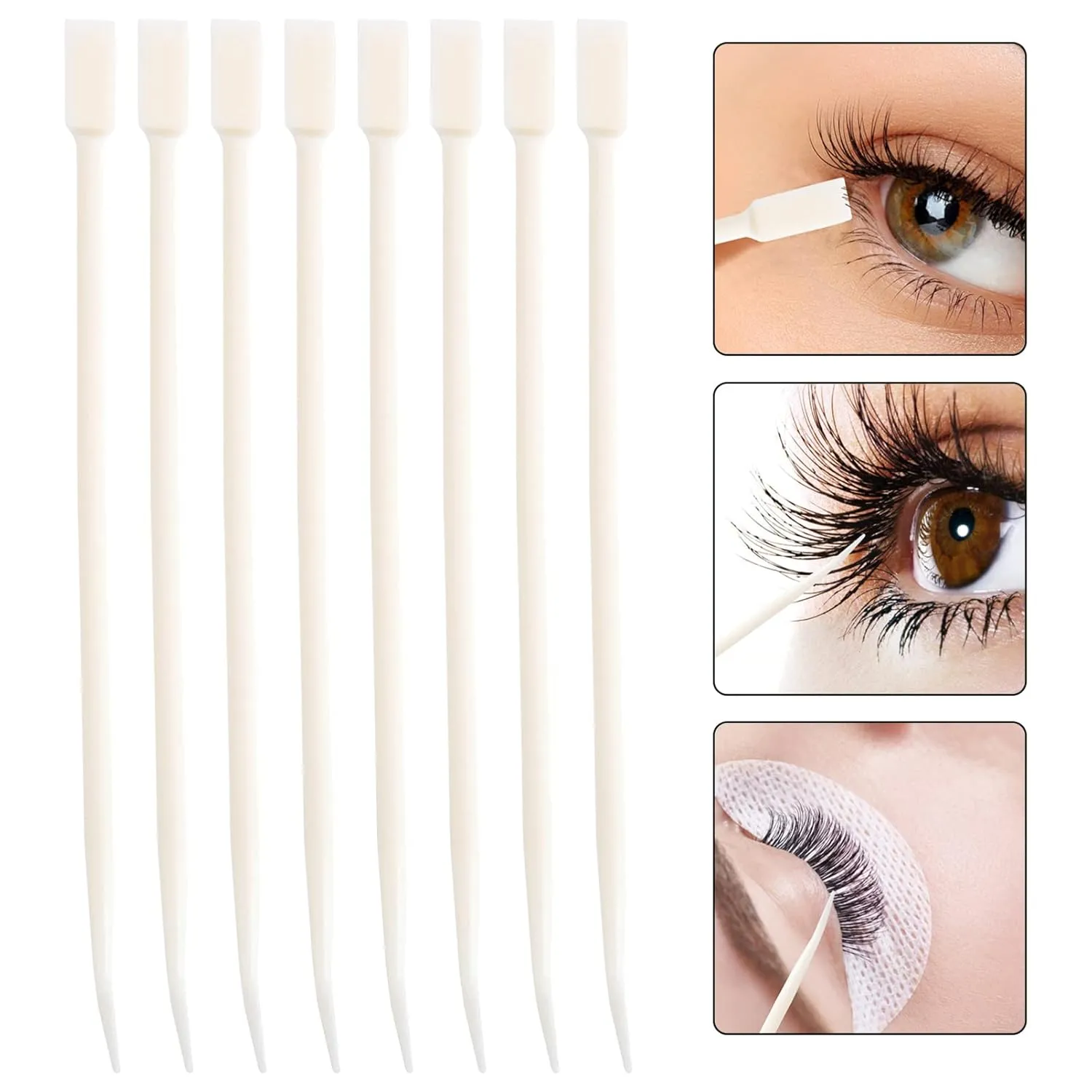 FRCOLOR 3sets Eyelash Extension Lift Tools 5-in-1 Tool Kit Grafting Needle Brush 100pcs*3