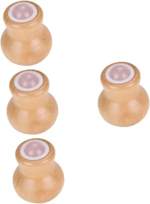 FRCOLOR 4pcs Facial Massage Roller Tool Jade Face Roller for Neck and Face Skin Elasticity Compact Design for Relaxation and Beauty