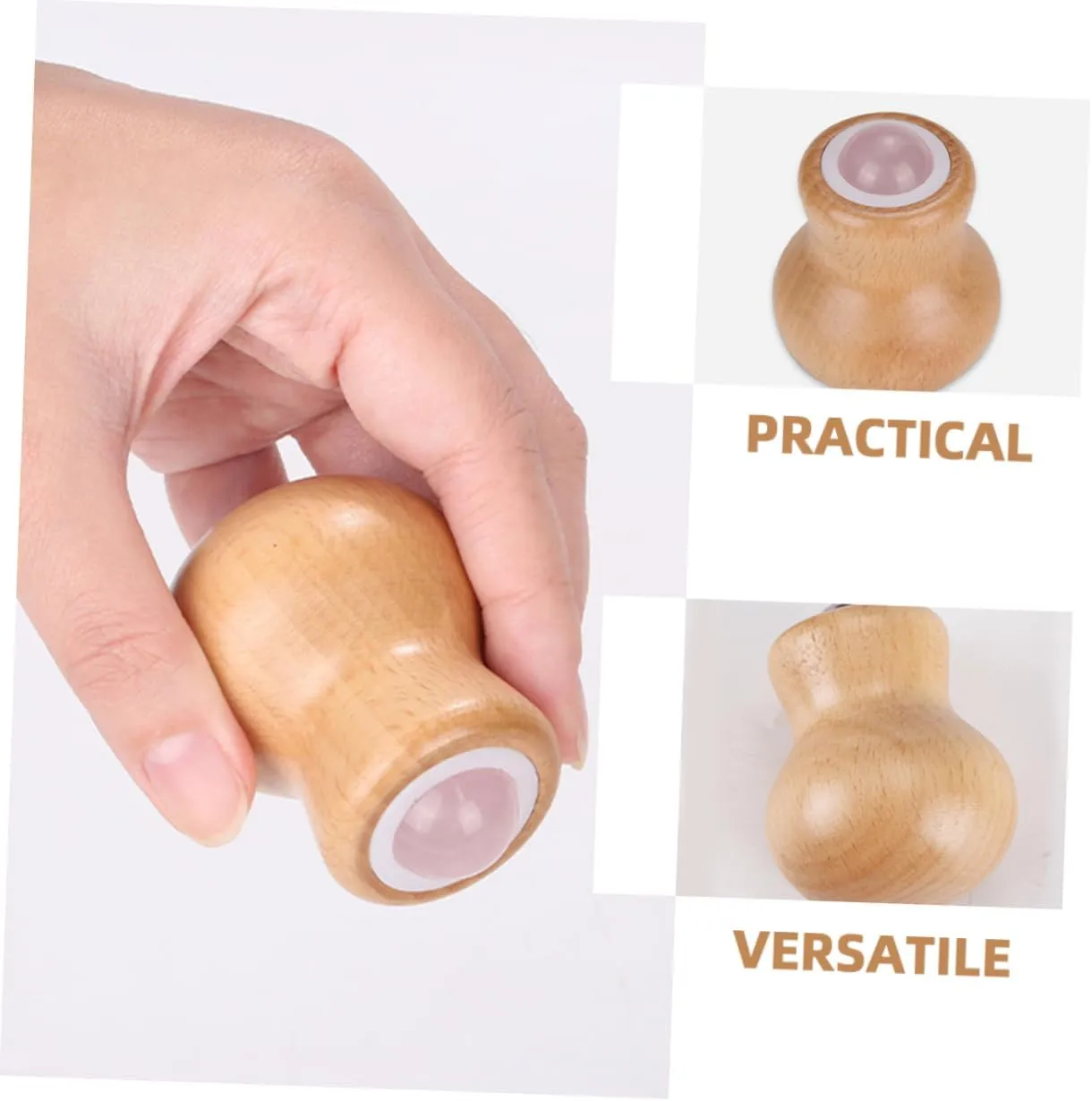 FRCOLOR 4pcs Facial Massage Roller Tool Jade Face Roller for Neck and Face Skin Elasticity Compact Design for Relaxation and Beauty
